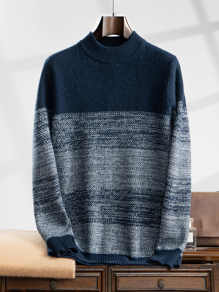 Men's 100% Cashmere Sweater Th – Winter Clothing Colors recenzja i cena