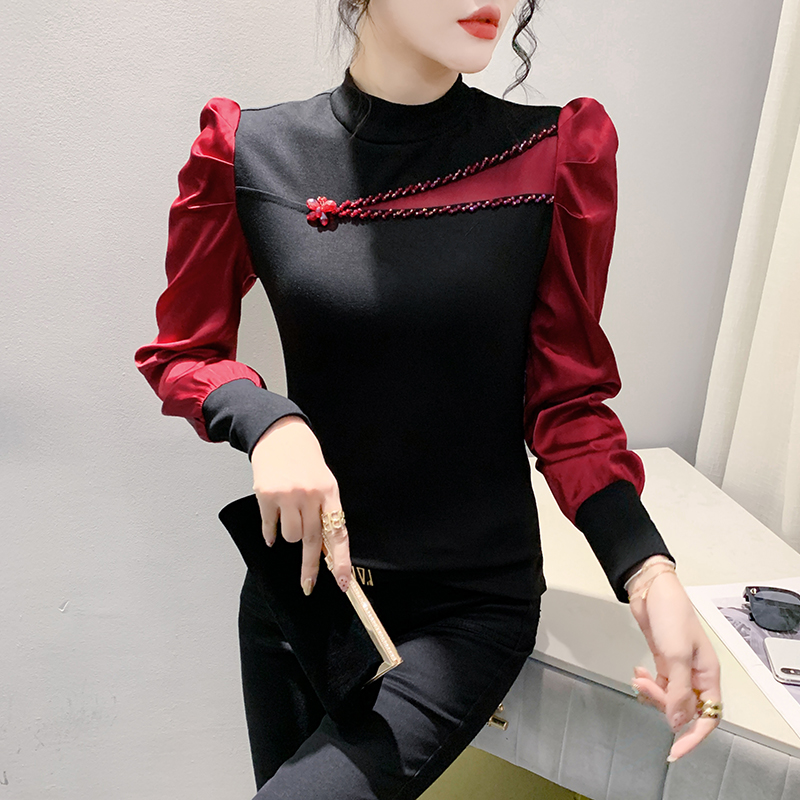 Elegant Slim Beading Shirt Wom – Winter Clothing Colors recenzja i cena