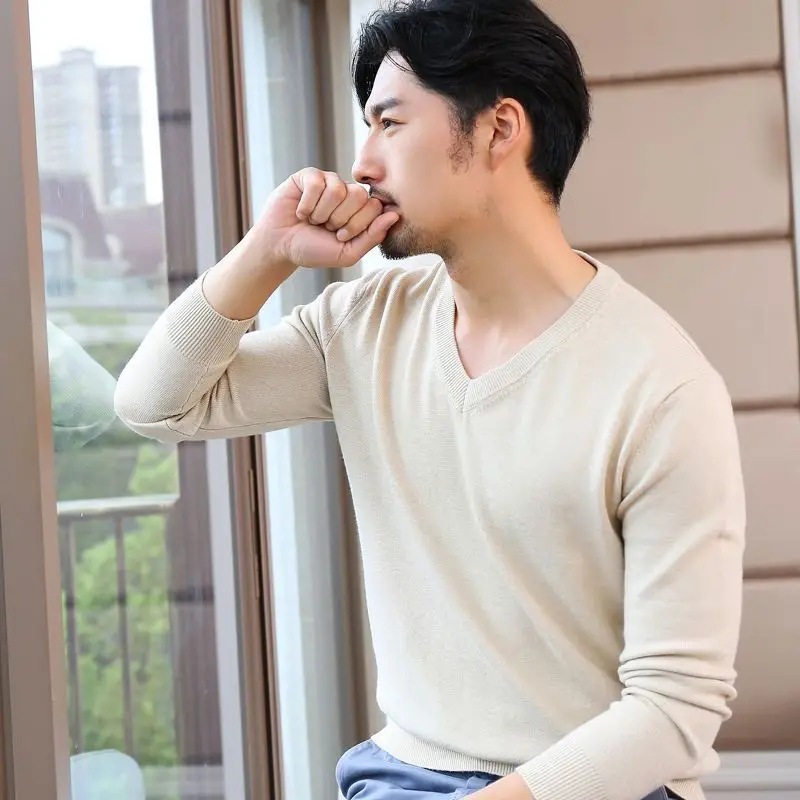 Man Clothes Pullovers Solid Co – Winter Clothing Colors recenzja i cena