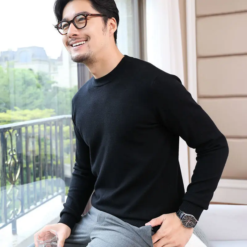 Man Clothes Pullovers Solid Co – Winter Clothing Colors recenzja i cena