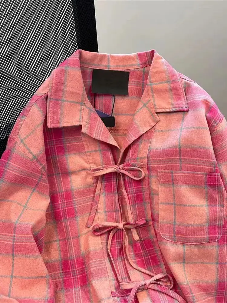 Y2k American Vintage Pink Plai – Y2K Winter Clothing recenzja i cena