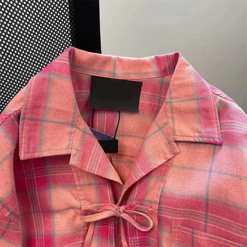 Y2k American Vintage Pink Plai – Y2K Winter Clothing recenzja i cena