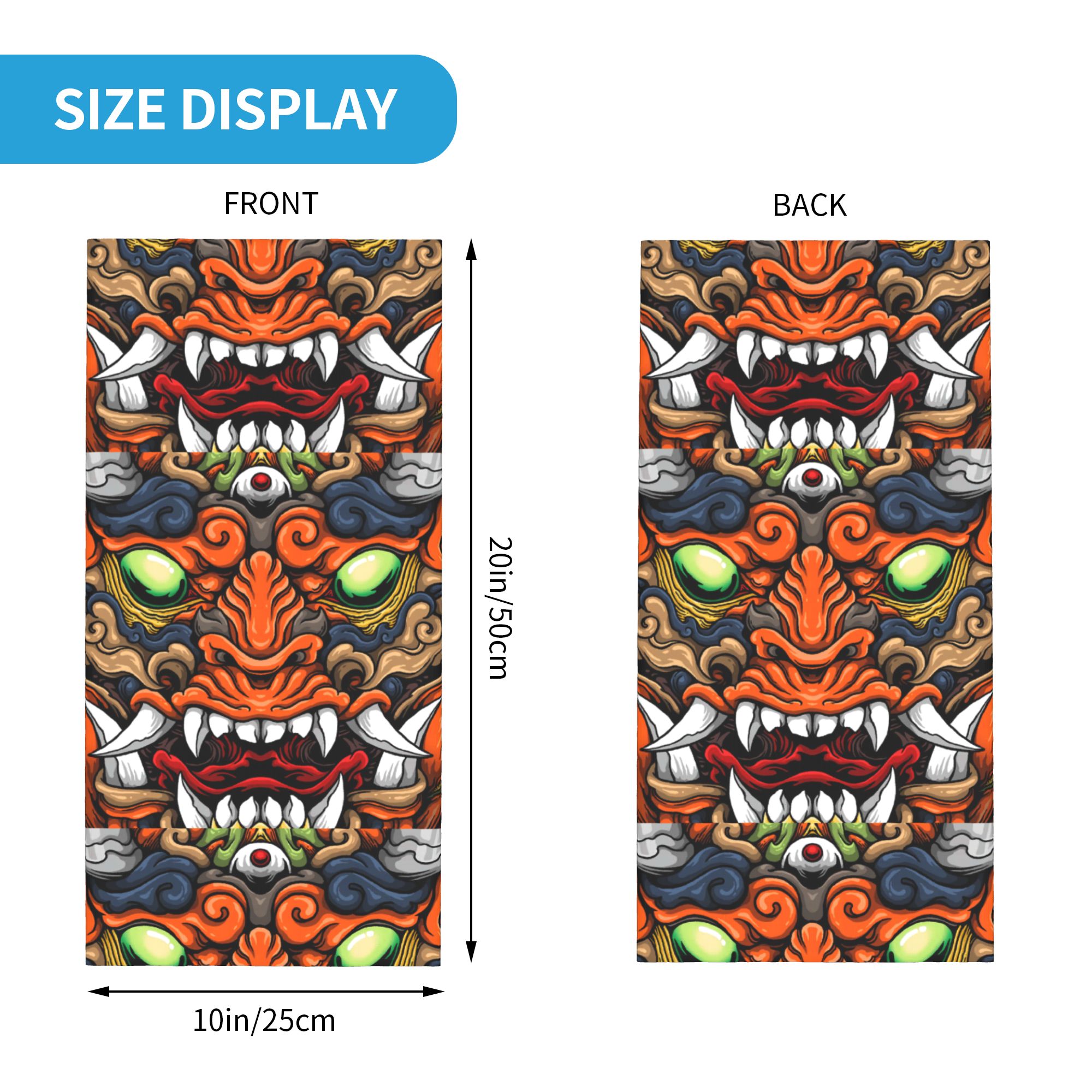 Custom Samurai Demon Oni Winte – Neck Gaiter Fleece recenzja i cena