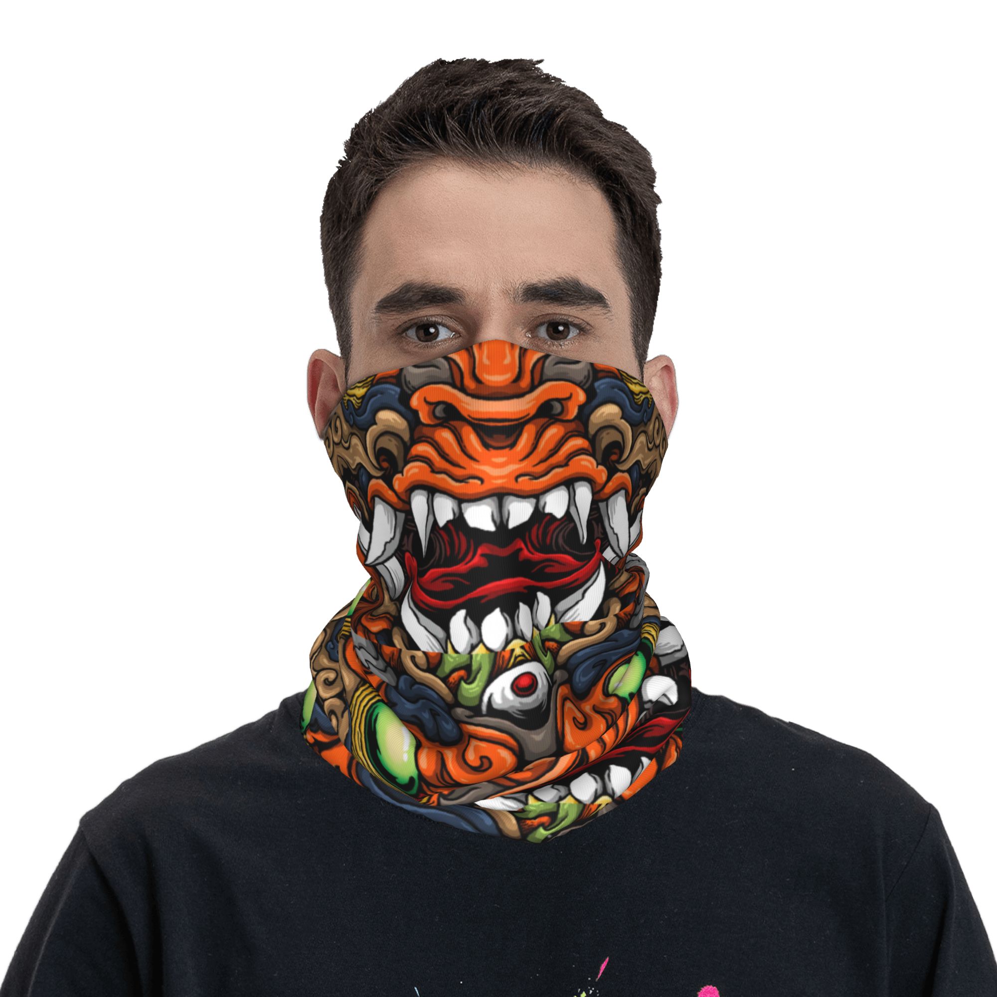 Custom Samurai Demon Oni Winte – Neck Gaiter Fleece recenzja i cena