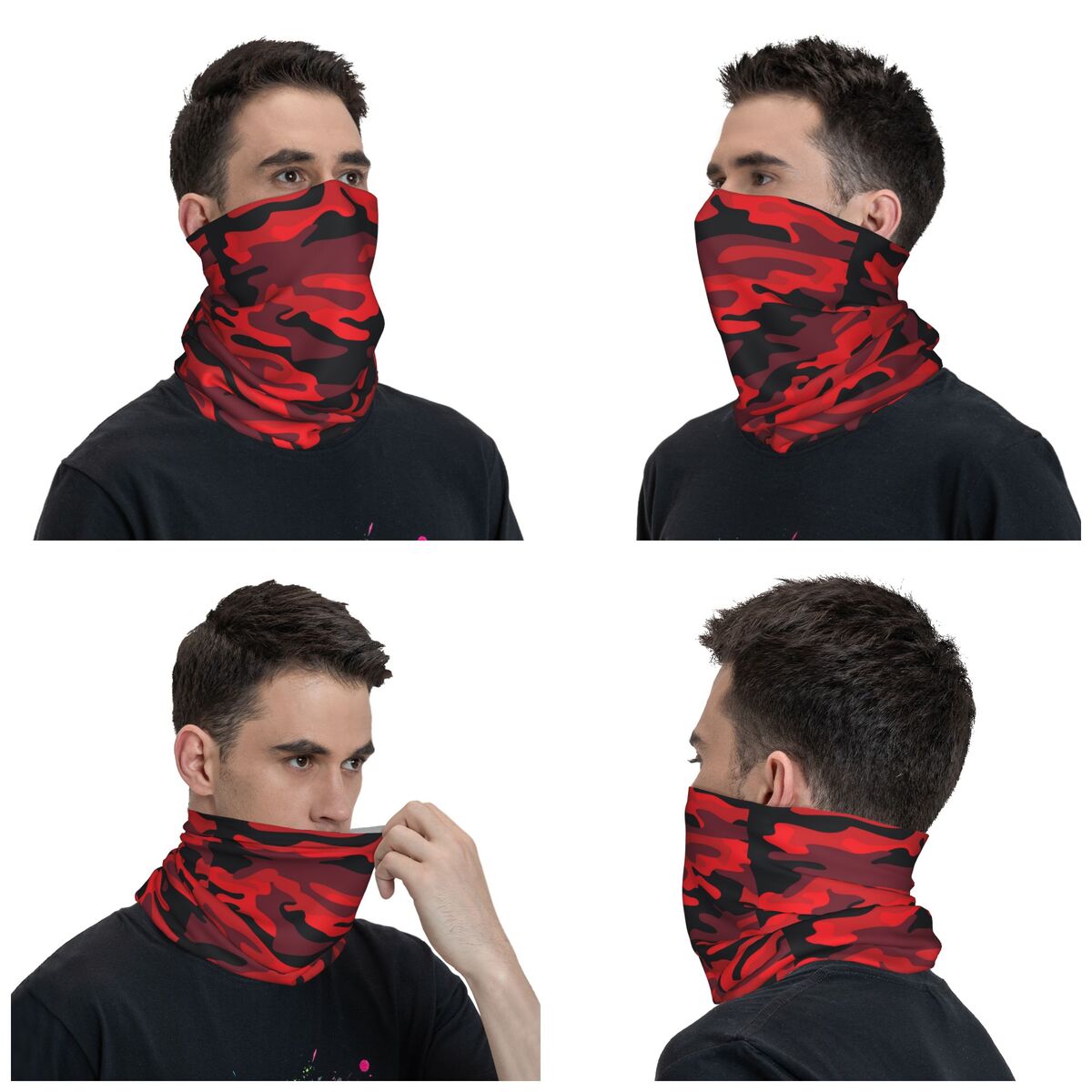 Militaryy Red Camouflage Banda – Neck Gaiter Fleece recenzja i cena