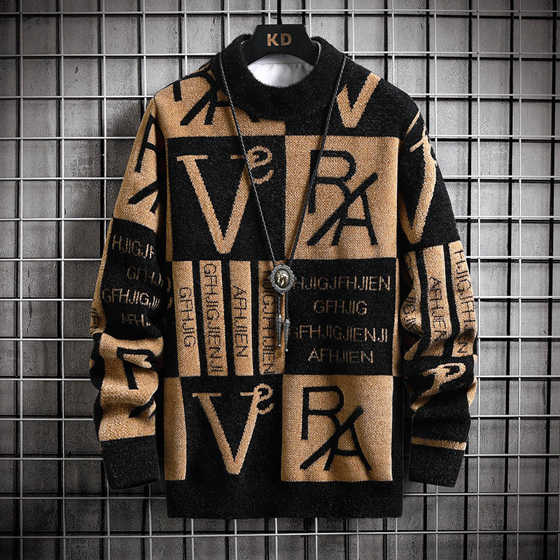Men Knitted Sweater Stripe Pul – Quality Winter Clothing recenzja i cena