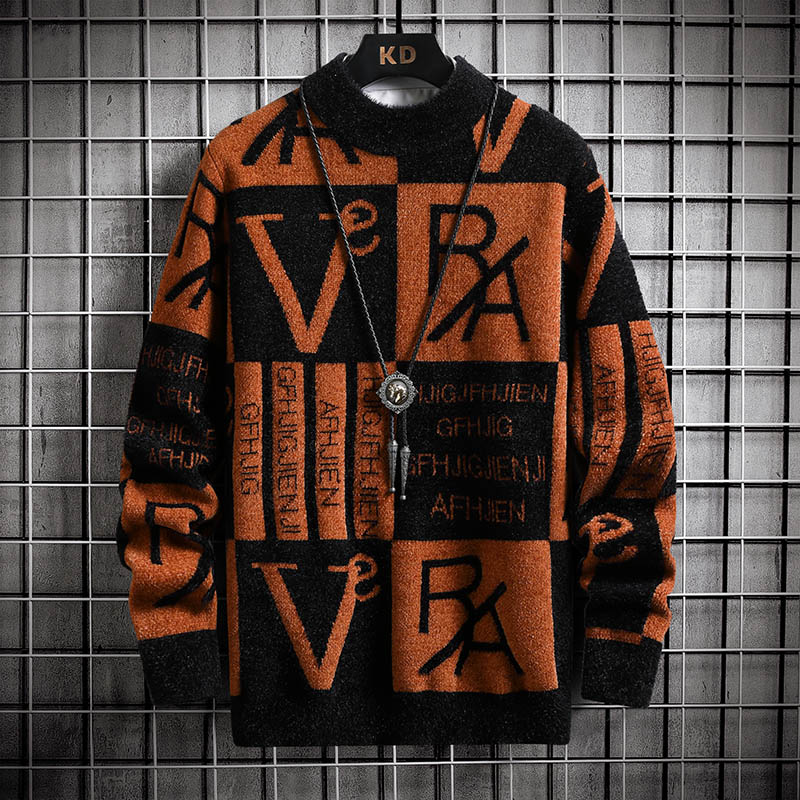 Men Knitted Sweater Stripe Pul – Quality Winter Clothing recenzja i cena